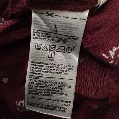 Old Navy Women's Reddish Purple Blouse - Size L, Rayon