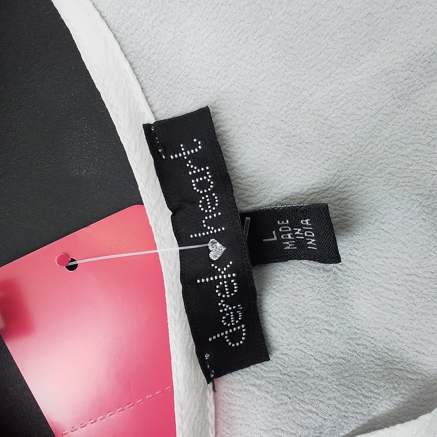 Women's White Polyester Blouse - Size L