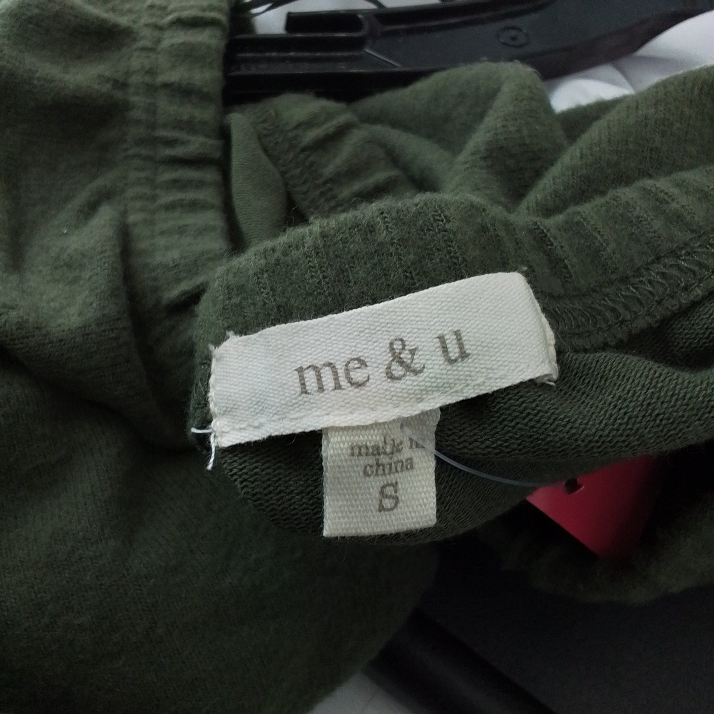 Women's Blouse - Green/White, Size S, Polyester