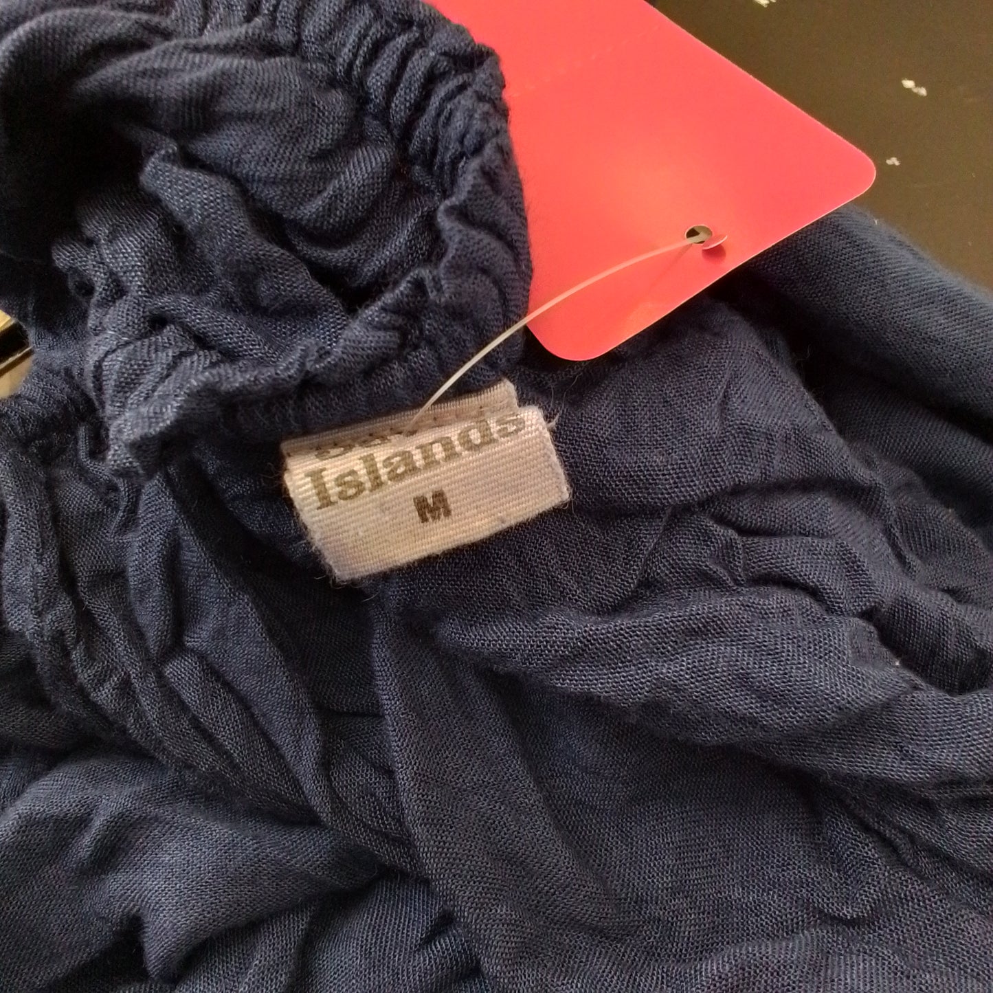 Women's Rayon Blouse - Blue/White, Size M