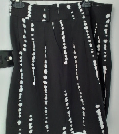 Worthington Women's Skirt Black/White Size 18 Polyester