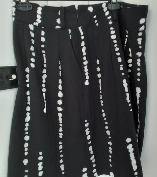 Worthington Women's Skirt Black/White Size 18 Polyester