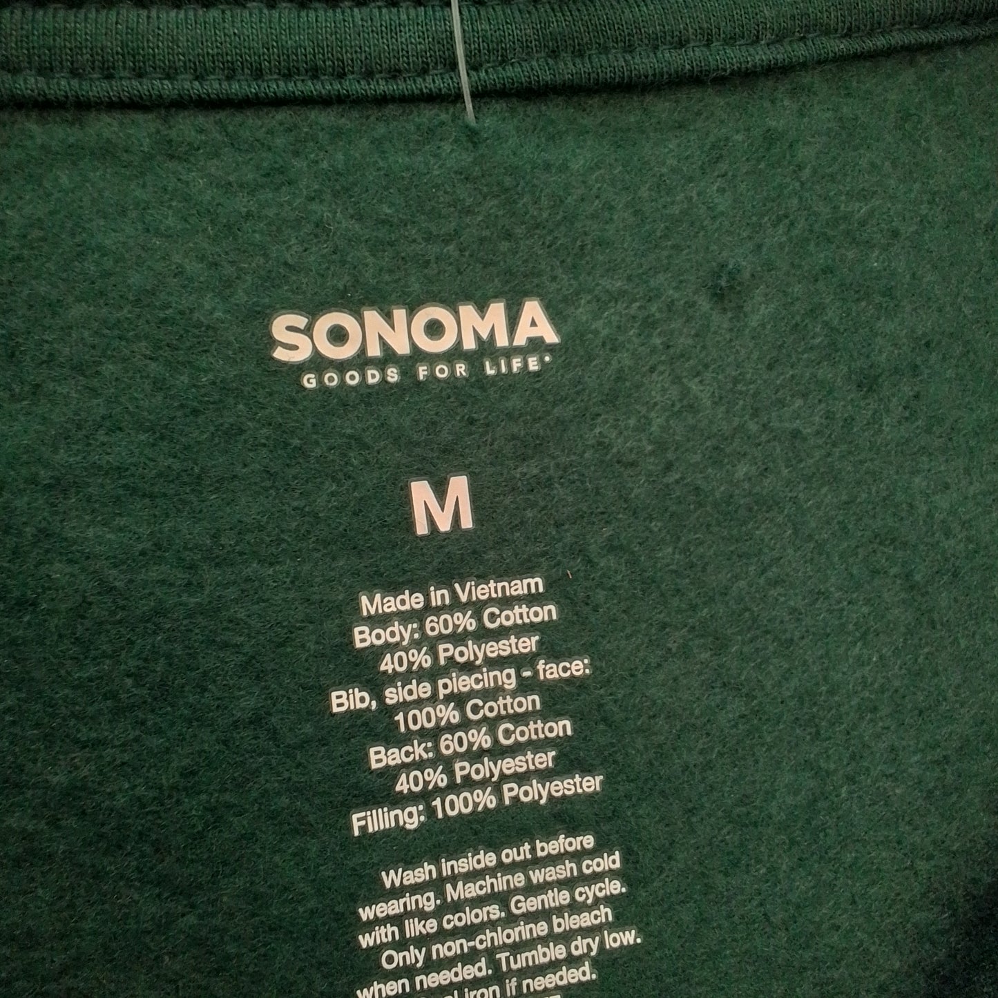 Sonoma Women's Green Sweatshirt - Size M