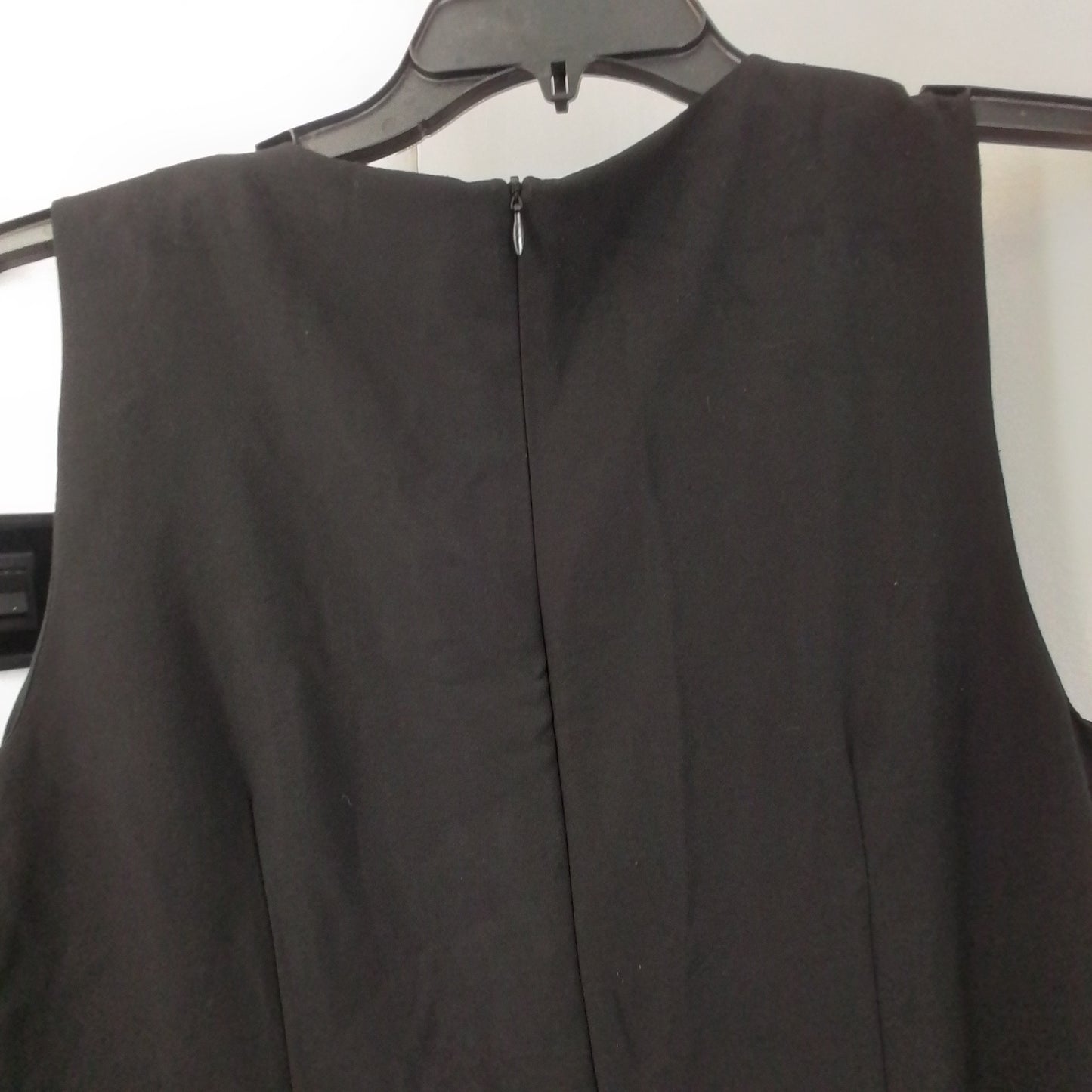 Women's Polyester Dress - Black/White, Size L