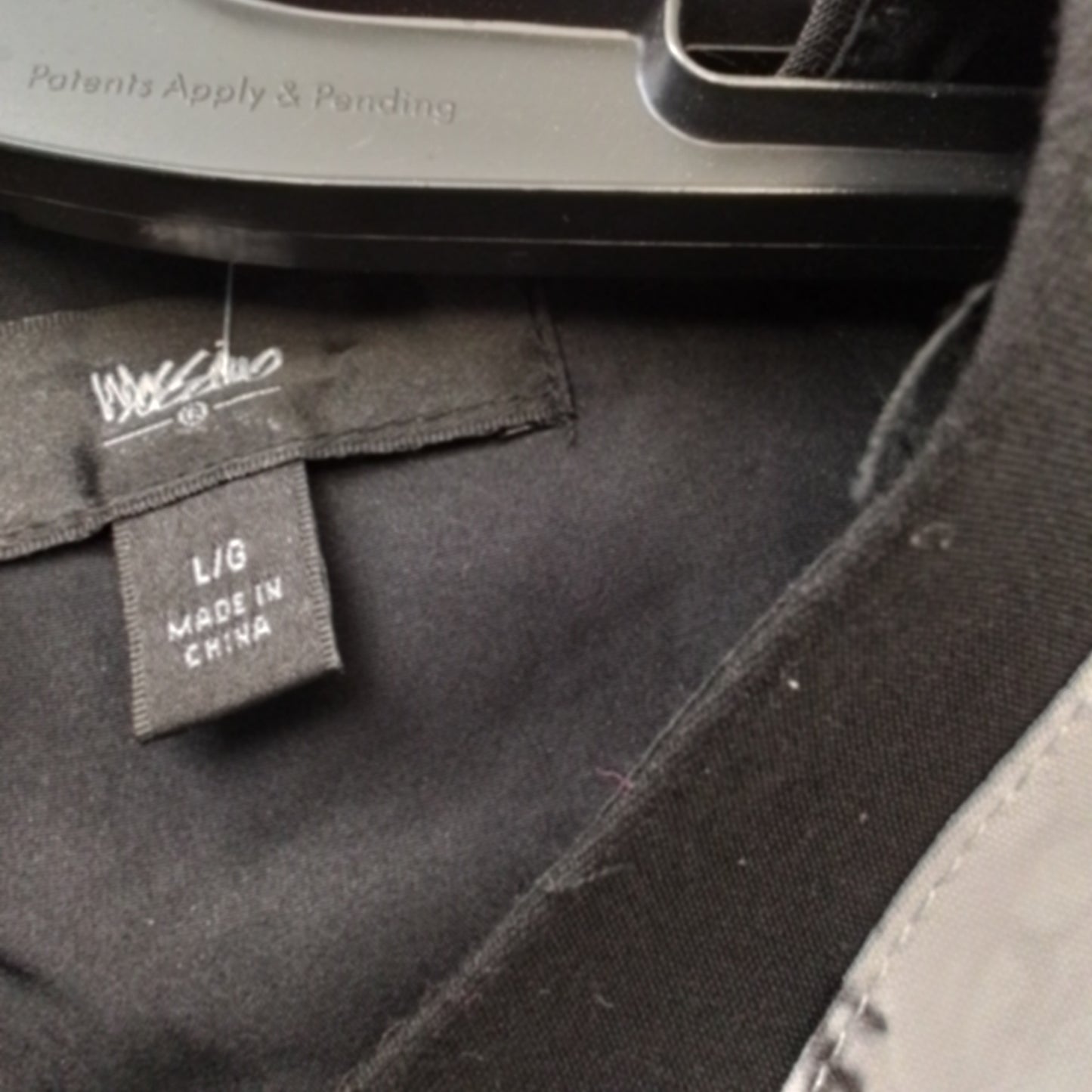 Women's Polyester Dress - Black/White, Size L