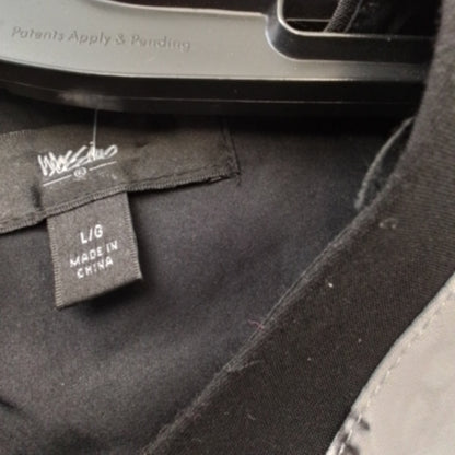 Women's Polyester Dress - Black/White, Size L