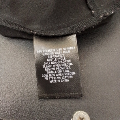 Women's Polyester Dress - Black/White, Size L