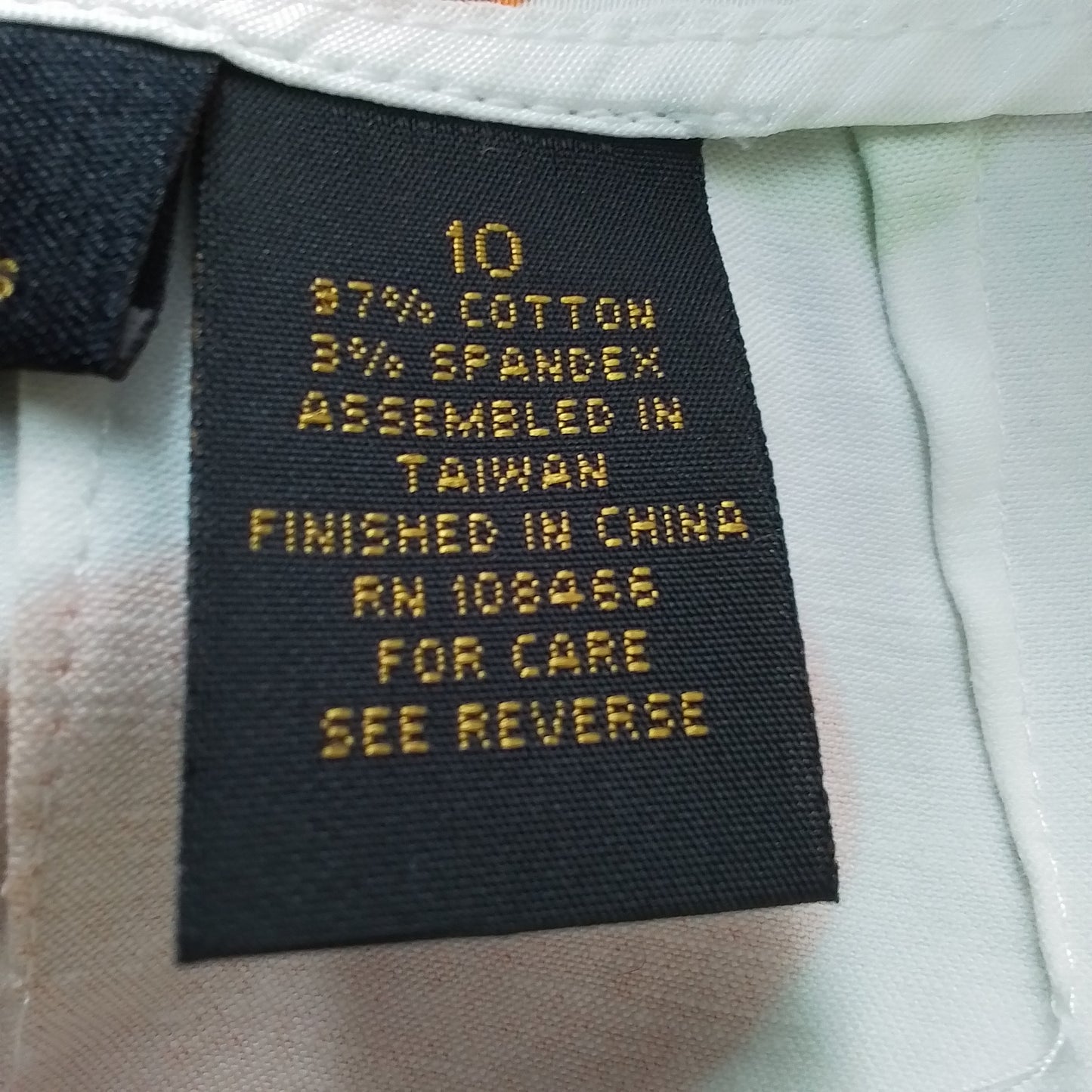 Orange Cotton Women's Skirt Size 10