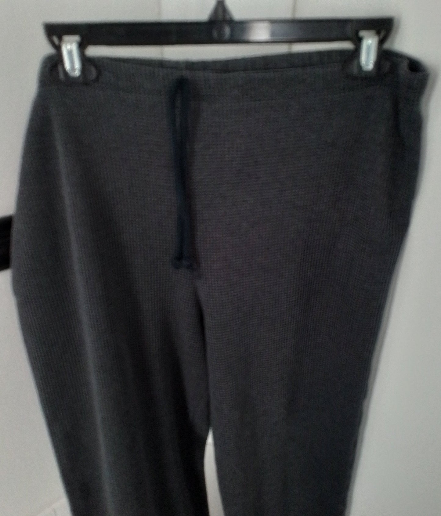 Women's Pants - Black/Grey, Size M, Cotton/Polyester