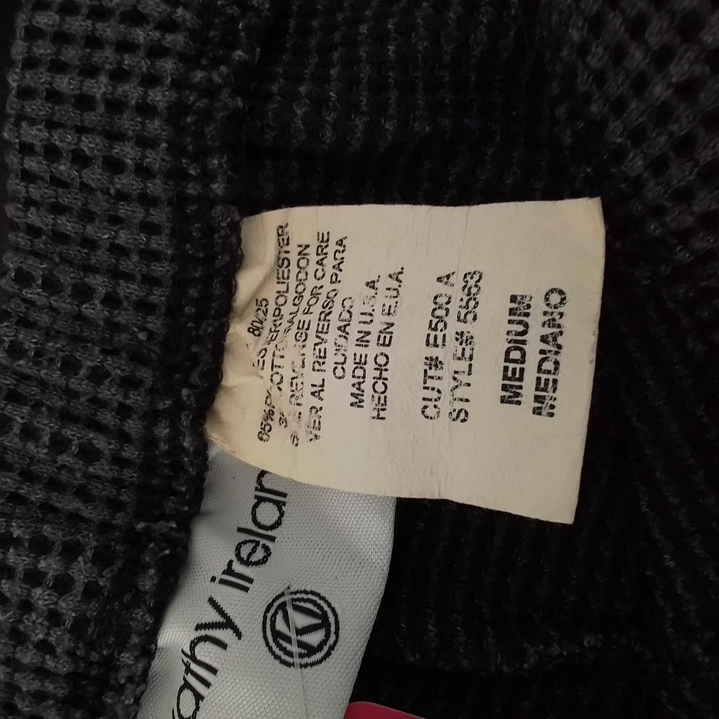 Women's Pants - Black/Grey, Size M, Cotton/Polyester