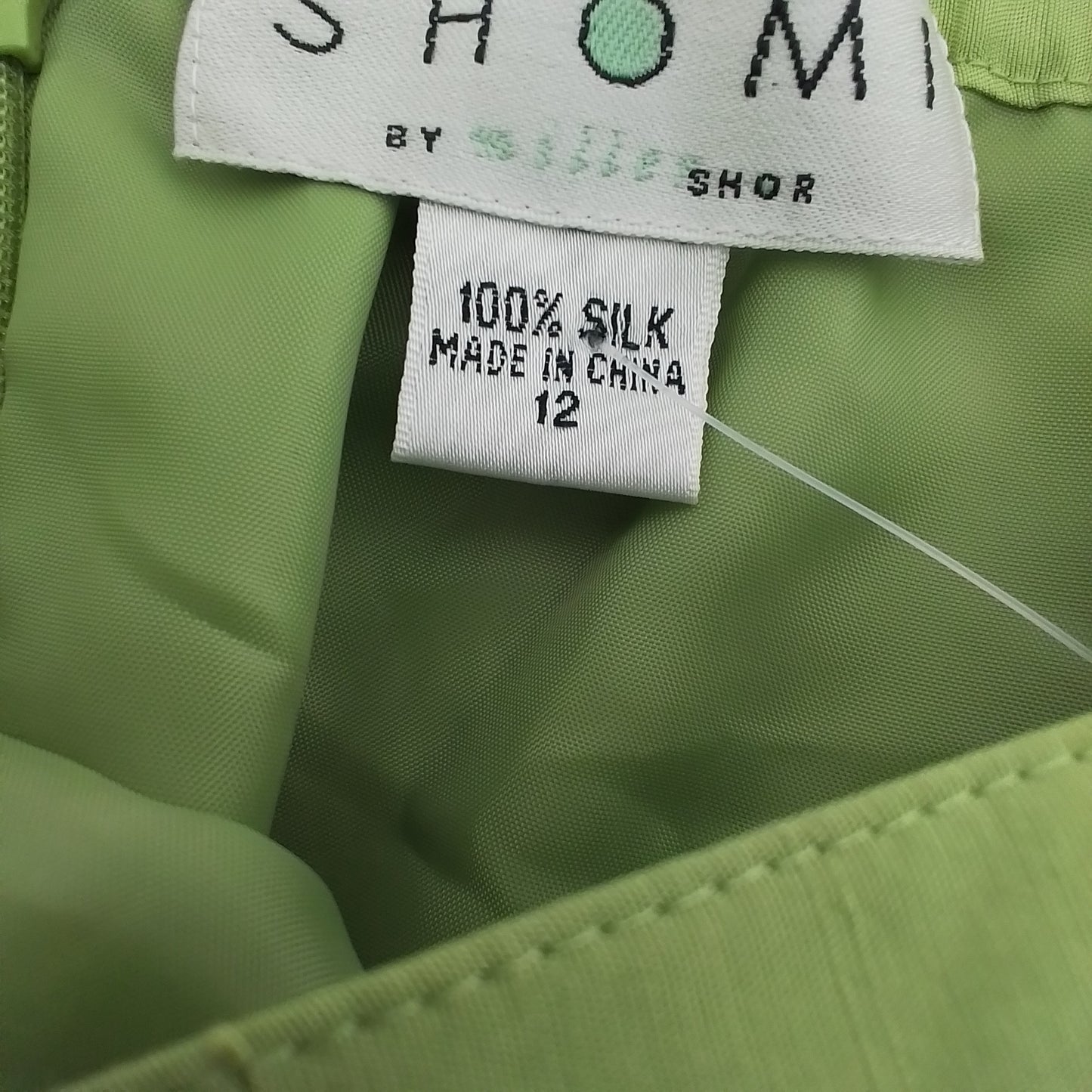 Women's Silk Green Skirt - Size 12