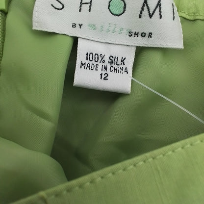 Women's Silk Green Skirt - Size 12