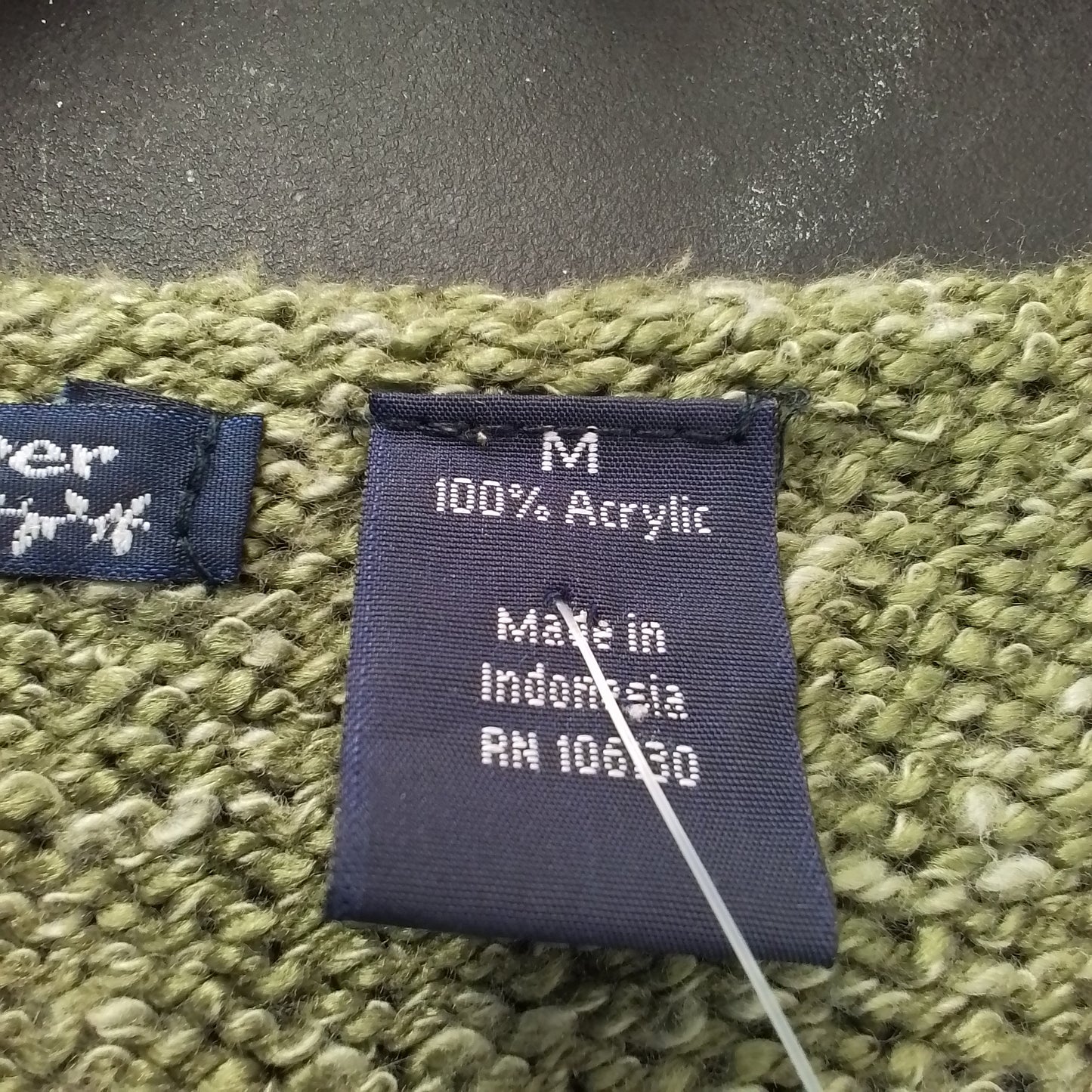 Women's Brown Acrylic Cardigan - Size M