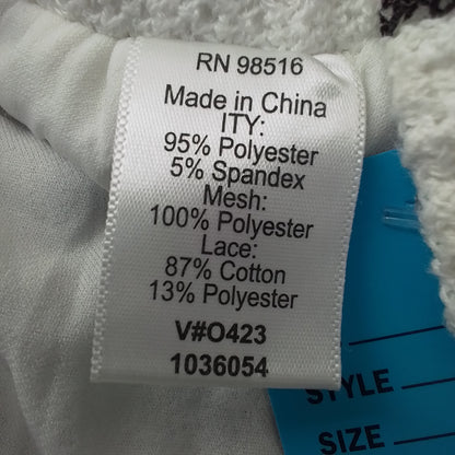 Coldwater Creek Women's Skirt - White, Black, Floral