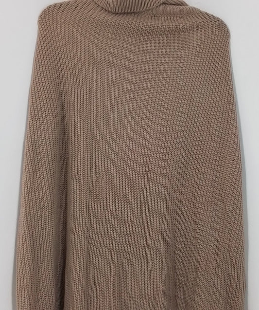 Women's Brown Acrylic Sweater - XL