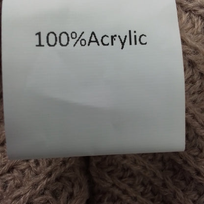 Women's Brown Acrylic Sweater - XL