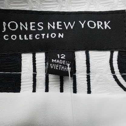JONES NEW YORK Women's Skirt - Black/White, Cotton/Polyester