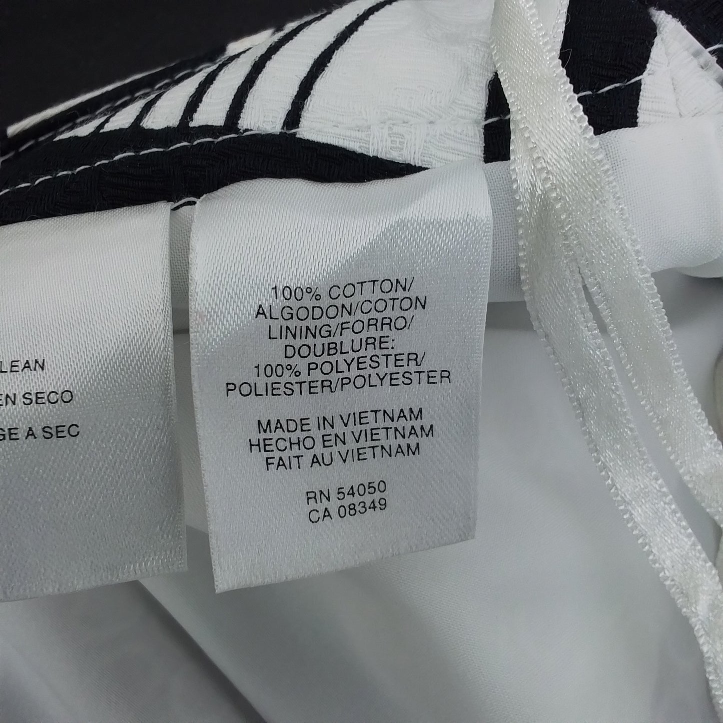 JONES NEW YORK Women's Skirt - Black/White, Cotton/Polyester