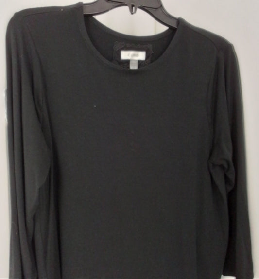 Women's Black Shirt - XL, Spandex/Viscose
