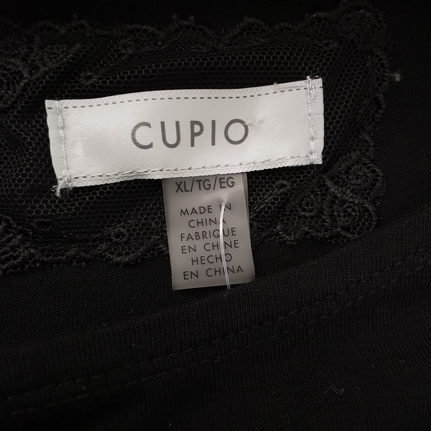 Women's Black Shirt - XL, Spandex/Viscose