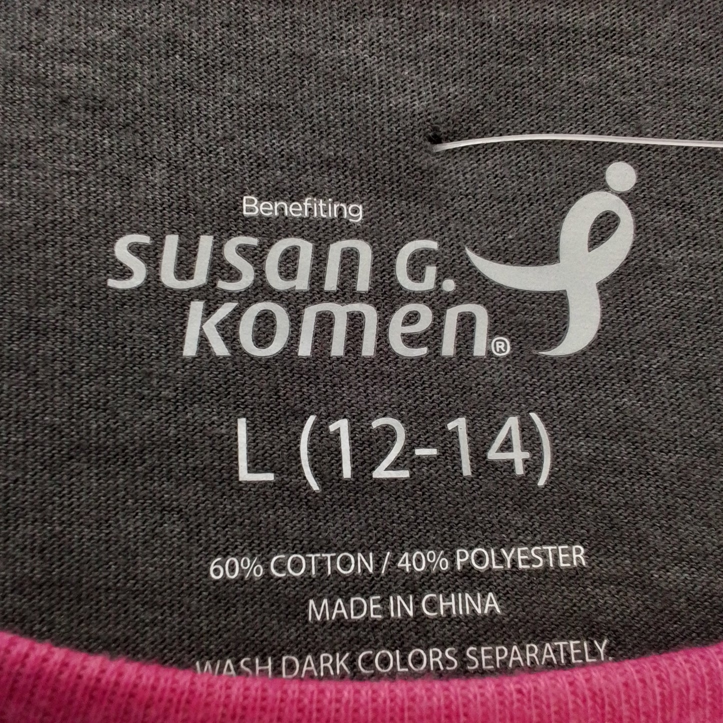 Women's Raglan T-Shirt - Grey, White, Pink - Cotton/Polyester