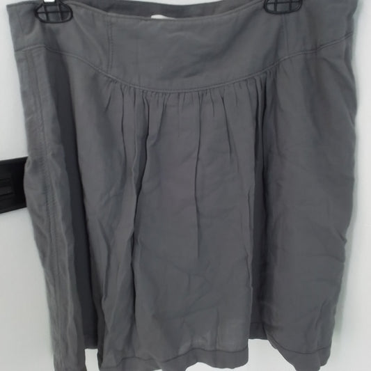 Ann Taylor Grey Cotton Skirt - Size 10