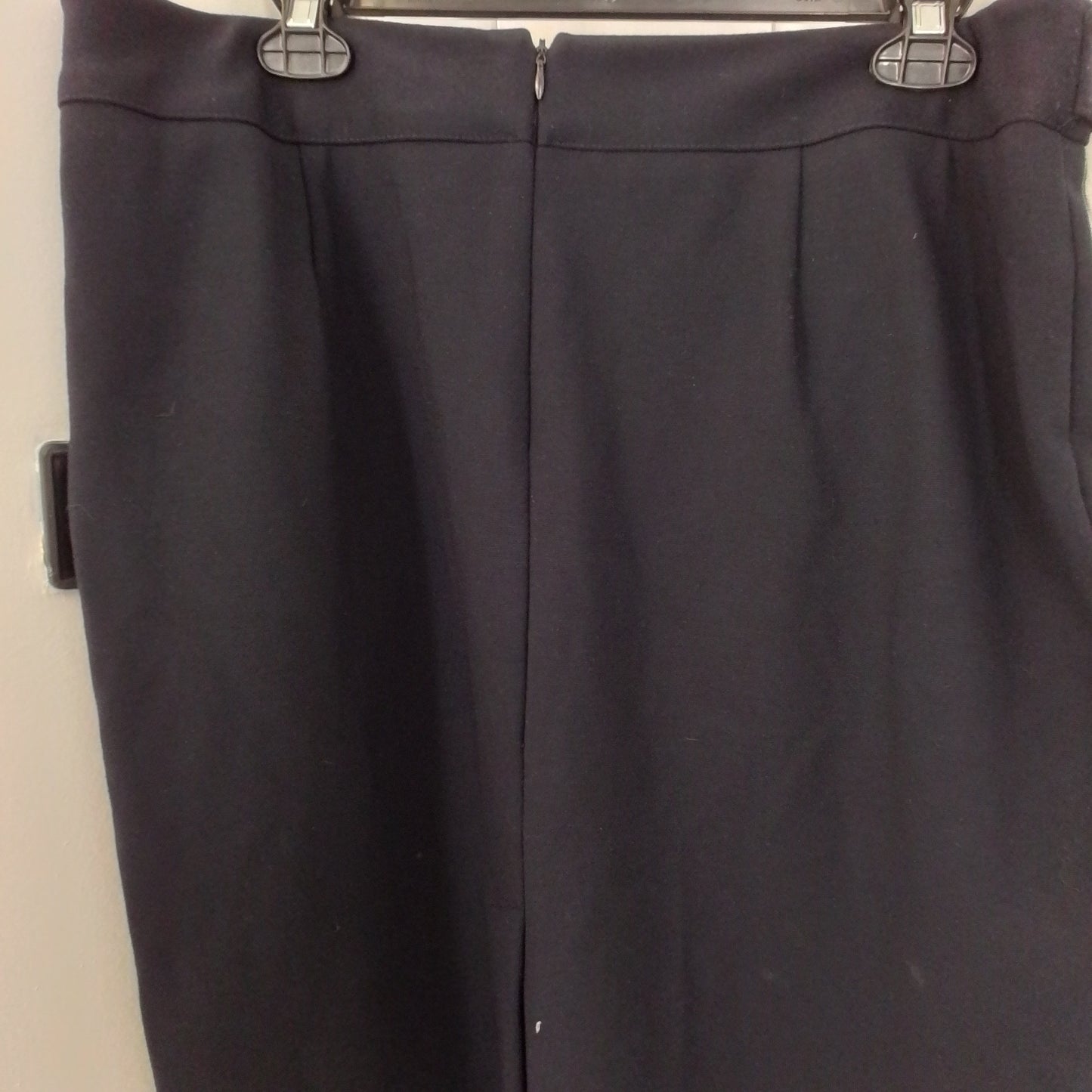 Women's Black Skirt - Size 14, Polyester/Rayon/Spandex