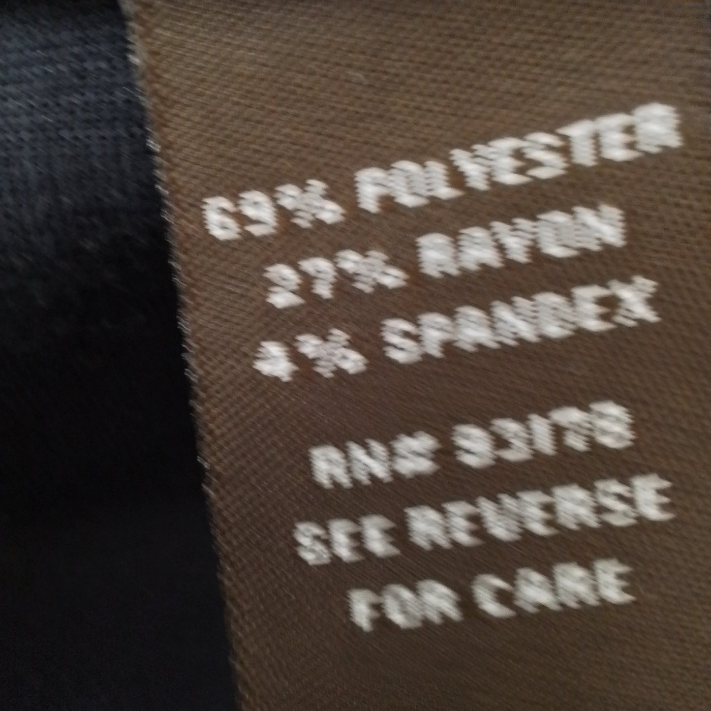 Women's Black Skirt - Size 14, Polyester/Rayon/Spandex