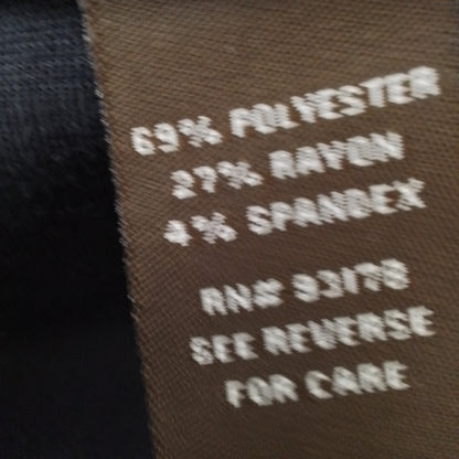 Women's Black Skirt - Size 14, Polyester/Rayon/Spandex