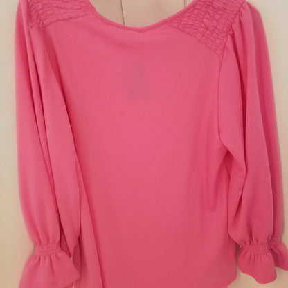 Crown & Ivy Women's Pink Blouse - Size L