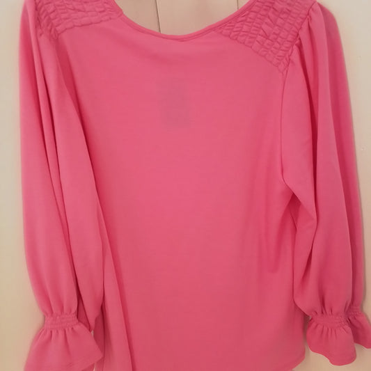 Crown & Ivy Women's Pink Blouse - Size L