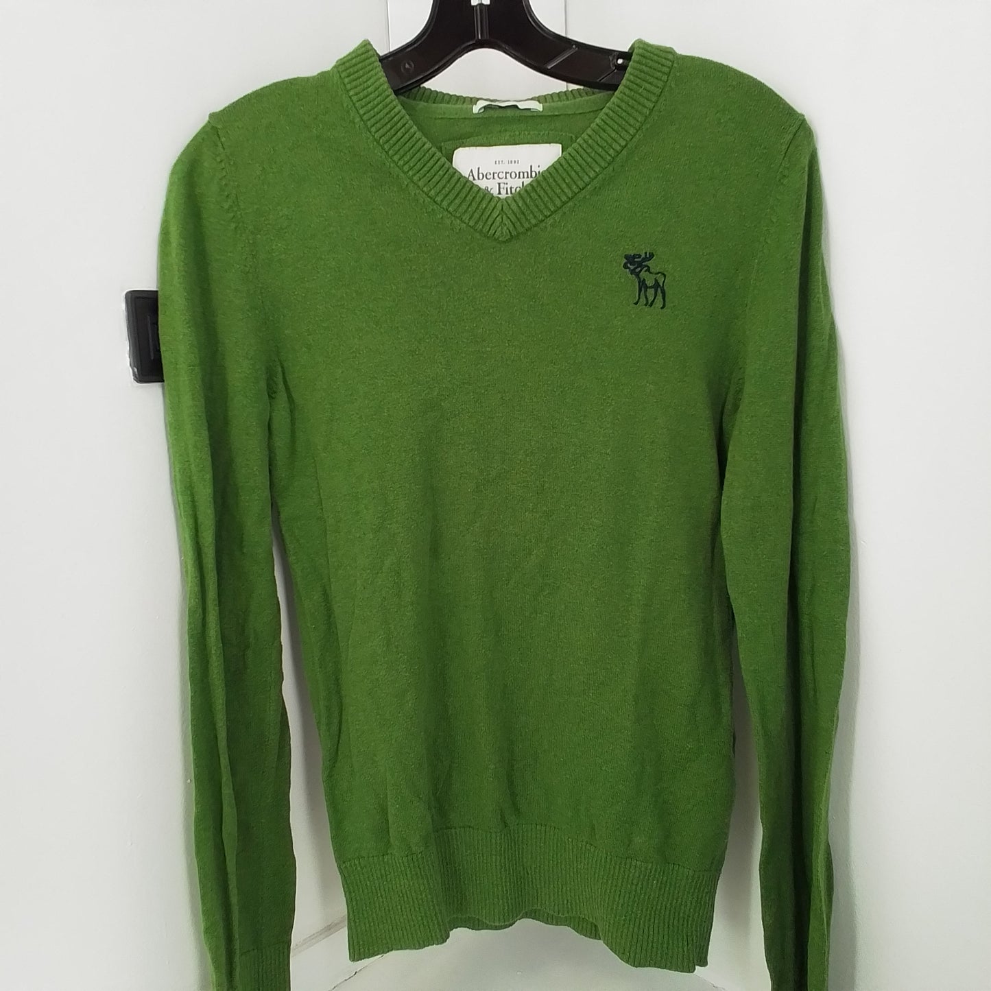 Abercrombie & Fitch Women's Green Cotton Sweater - Size S