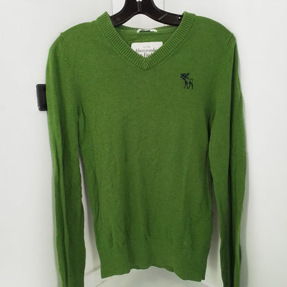 Abercrombie & Fitch Women's Green Cotton Sweater - Size S