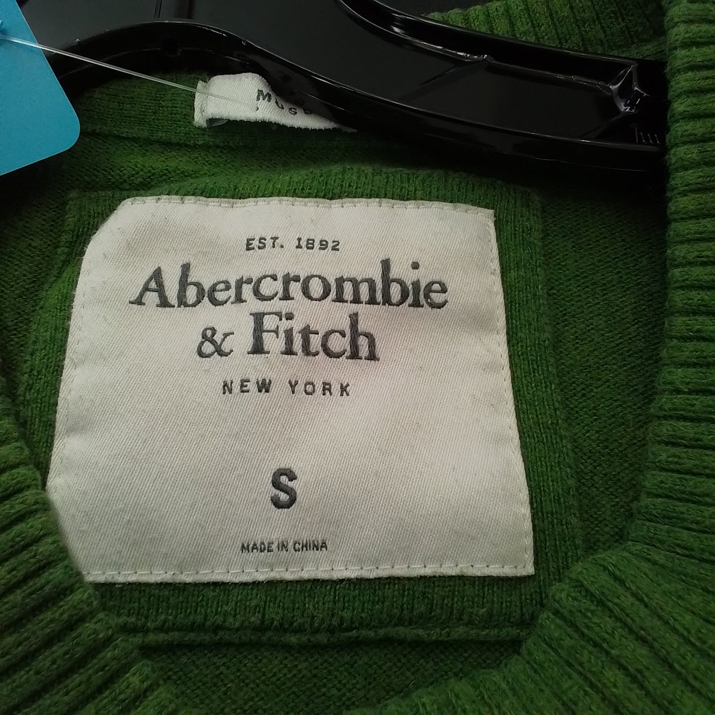 Abercrombie & Fitch Women's Green Cotton Sweater - Size S