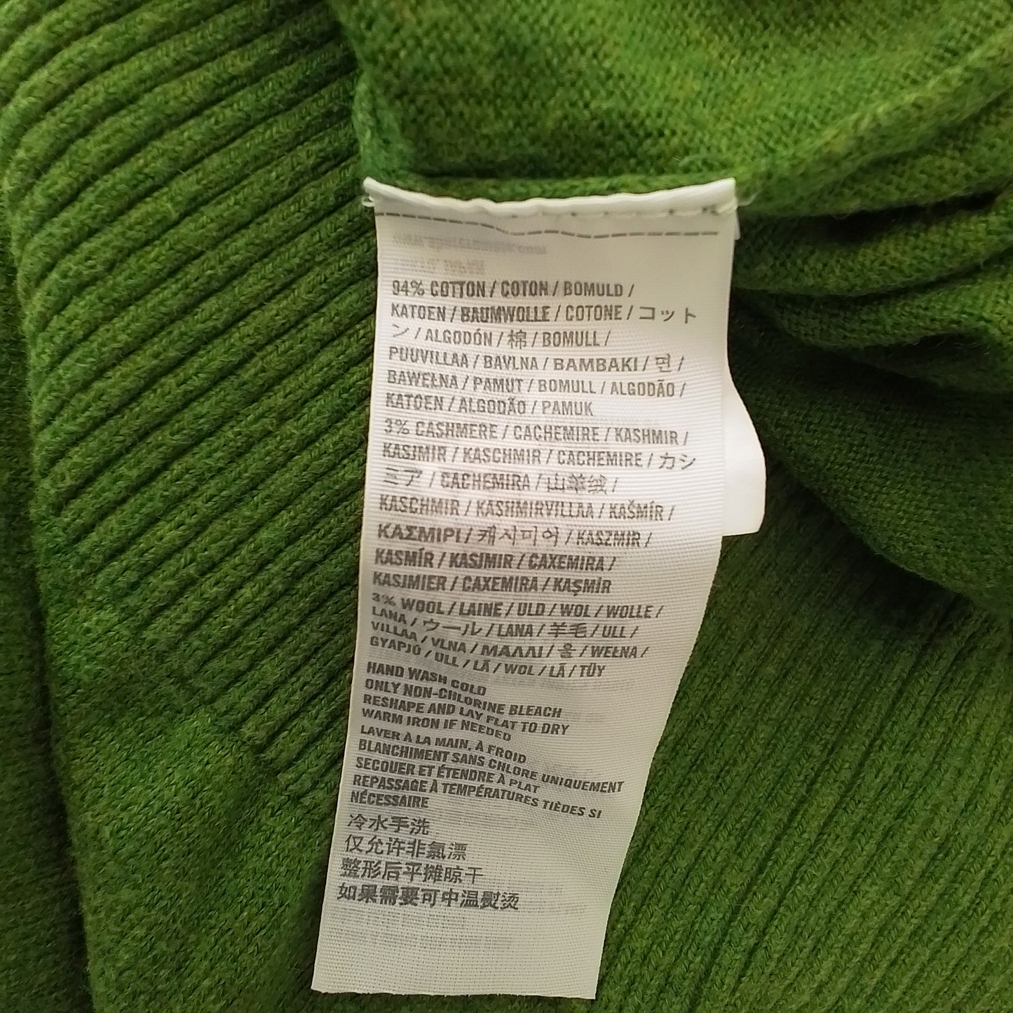 Abercrombie & Fitch Women's Green Cotton Sweater - Size S