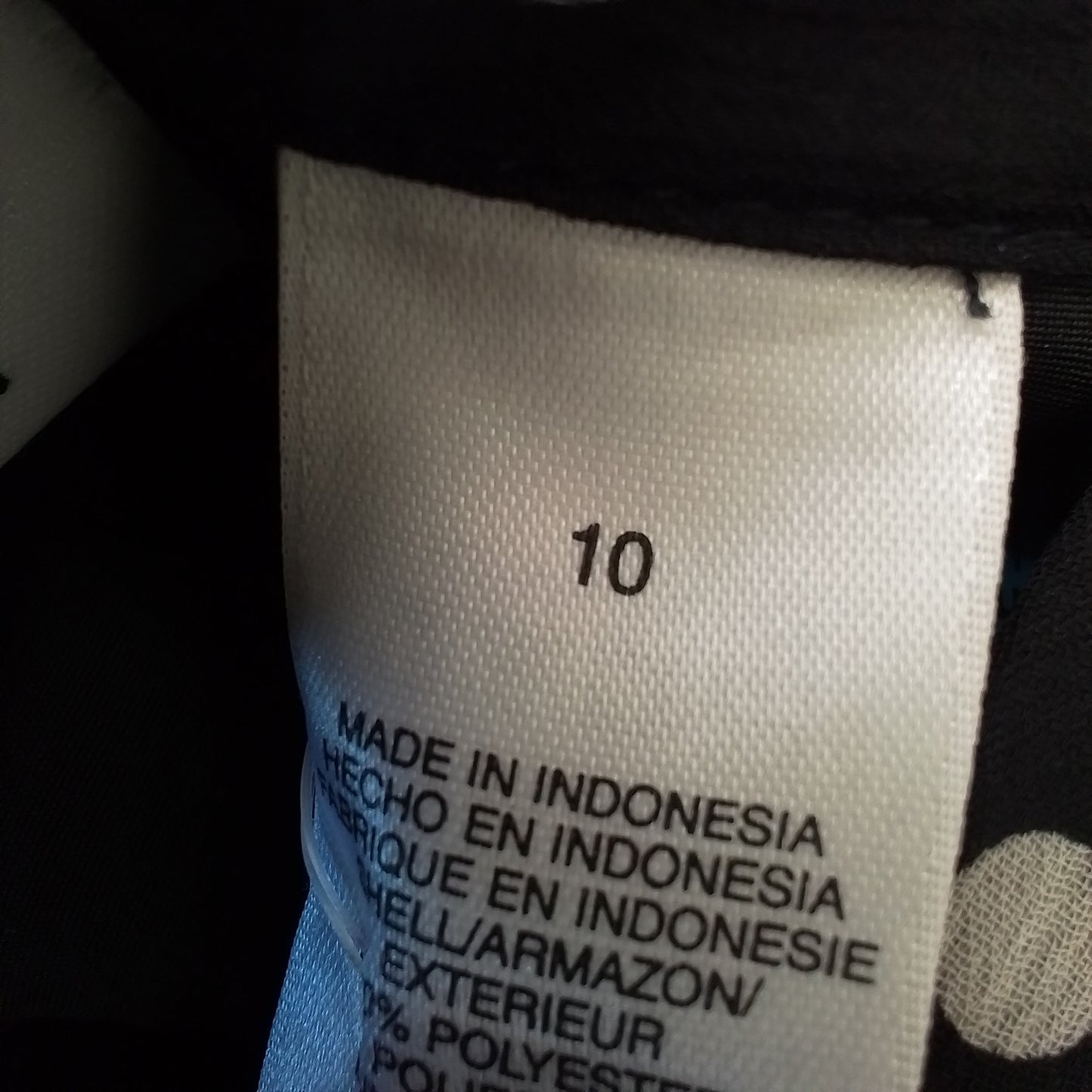 Liz & co. Women's Skirt - White/Black Polka Dot, Size 10