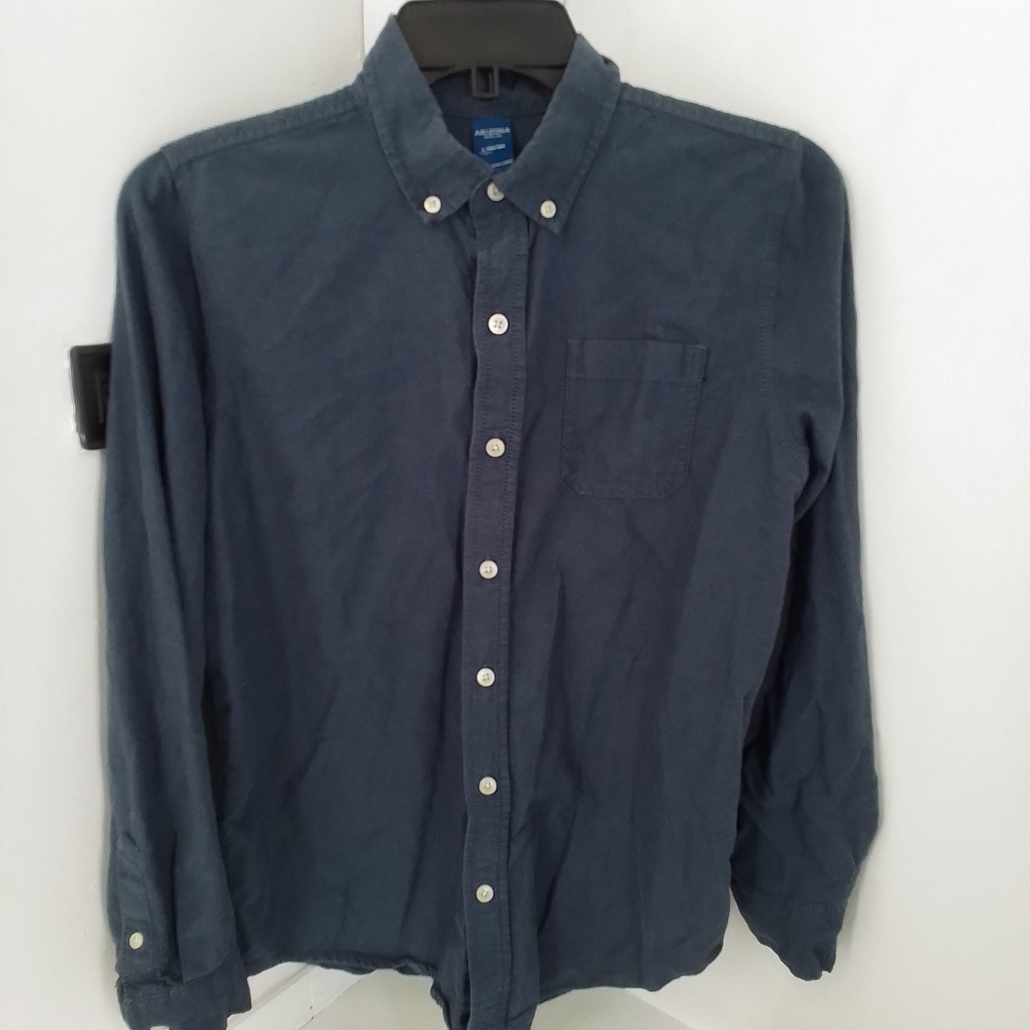Arizona Jeans Kids Blue Button Up Shirt - Size L, Cotton