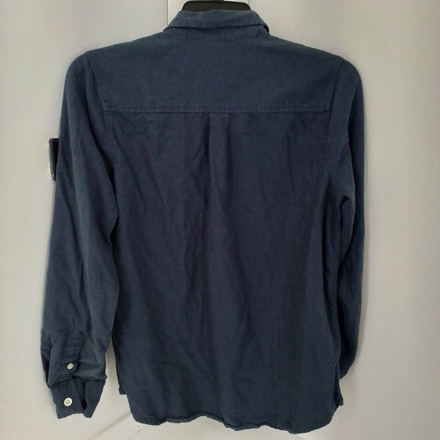 Arizona Jeans Kids Blue Button Up Shirt - Size L, Cotton