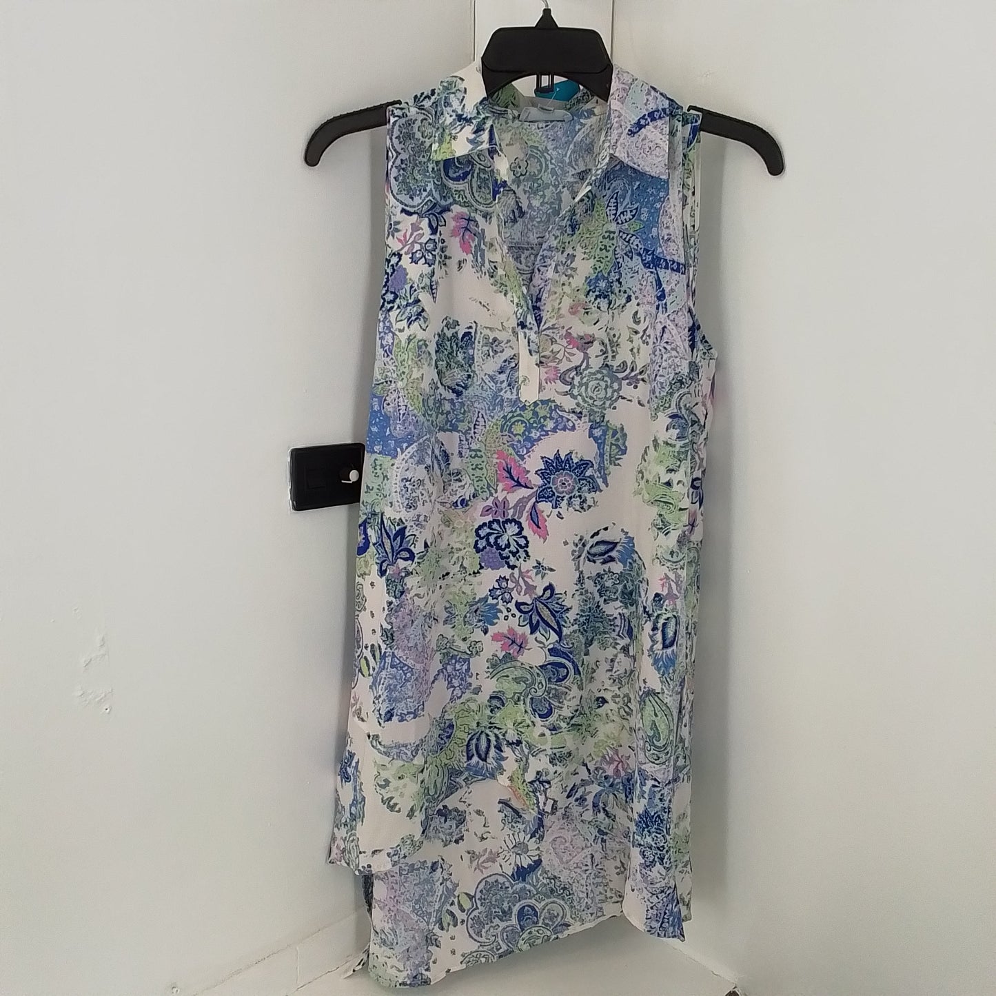 Women's Sun Dress - M - Purple/Blue/Green - Polyester/Spandex