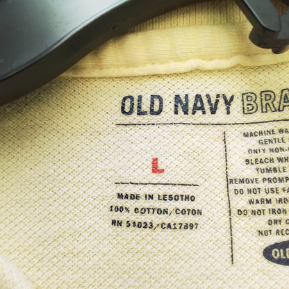 Old Navy kids Yellow Cotton Shirt - Size L