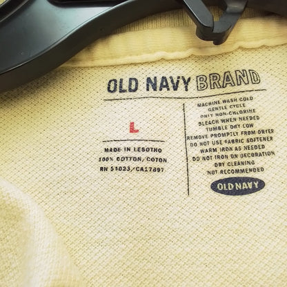 Old Navy kids Yellow Cotton Shirt - Size L