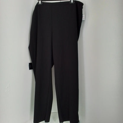 Women's Black Pants 22W Polyester Spandex