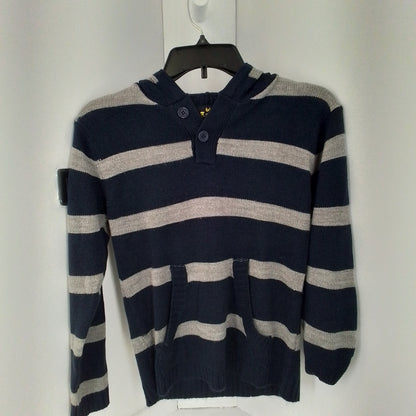 Kids Acrylic Sweater - Black/Grey, Size L