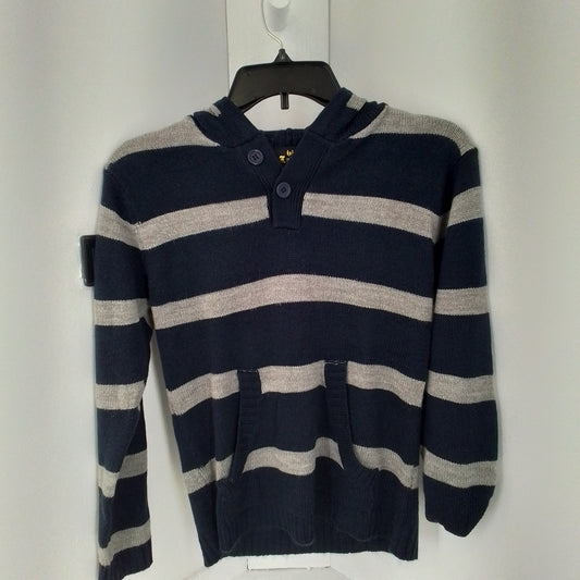 Kids Acrylic Sweater - Black/Grey, Size L