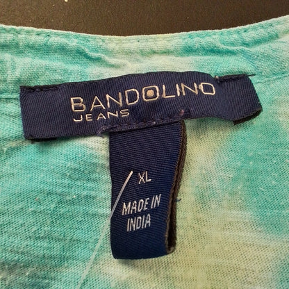 Women's Blouse XL White/Blue - bandolino