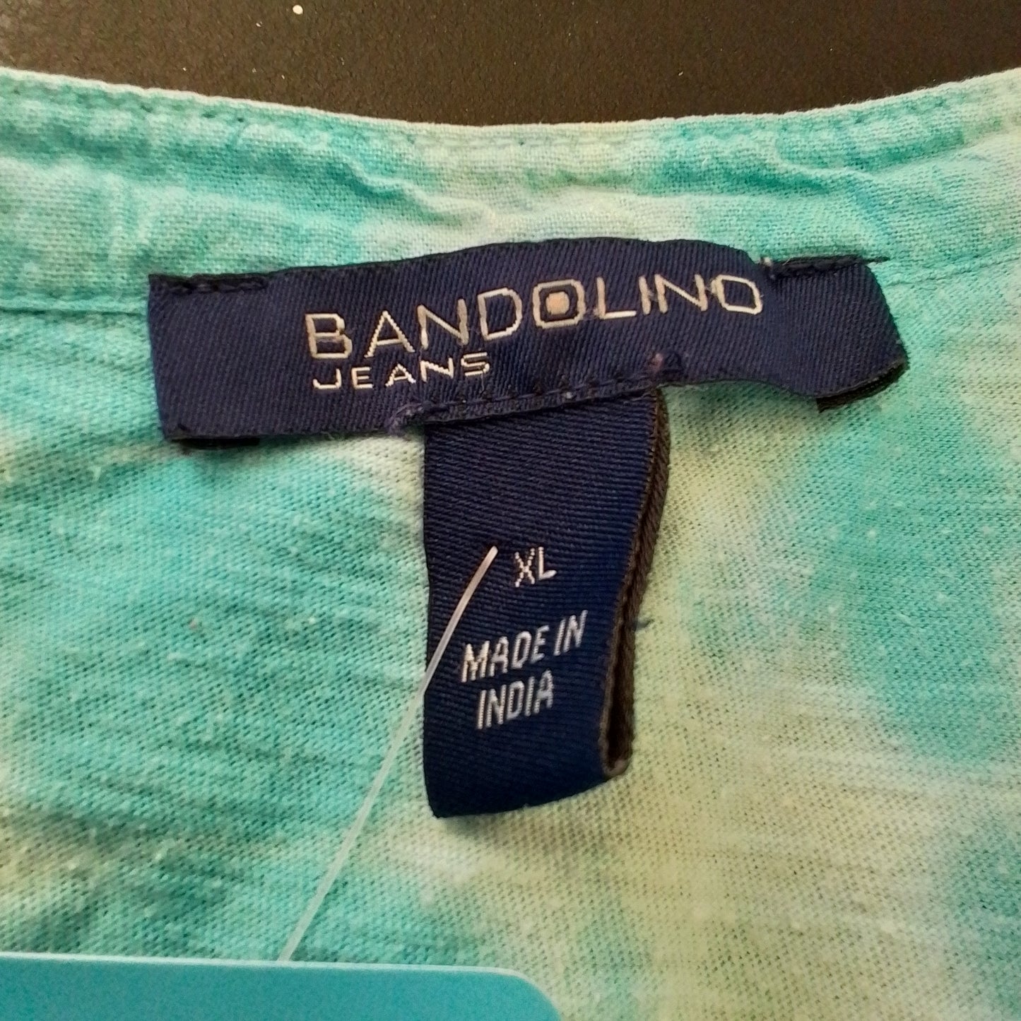 Women's Blouse XL White/Blue - bandolino