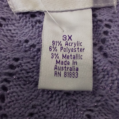 Women's Purple Coat - Acrylic/Polyester