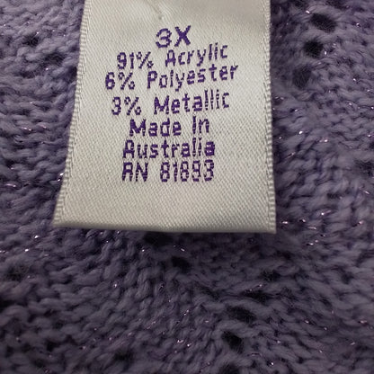Women's Purple Coat - Acrylic/Polyester