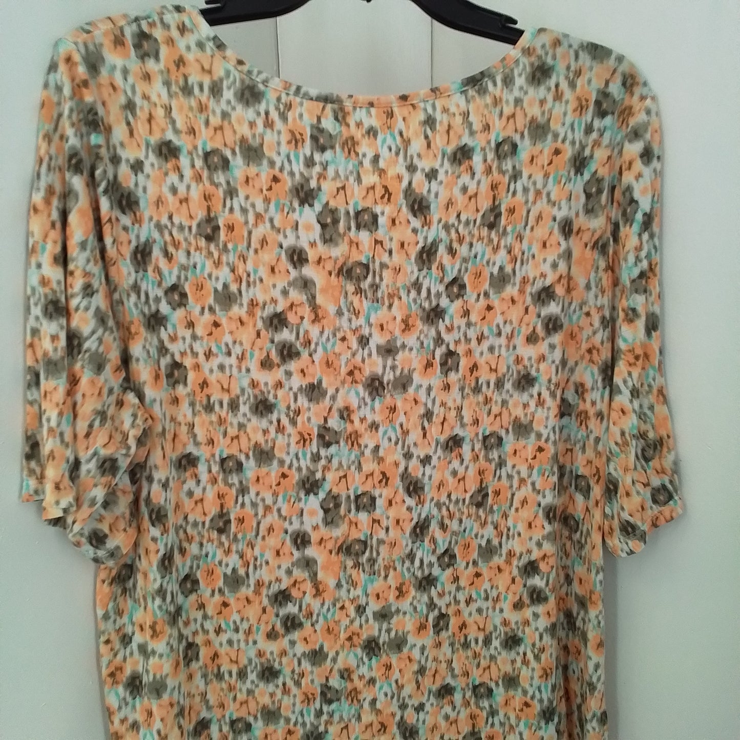 APT. 9 Women's Blouse XXL Orange, teal, black