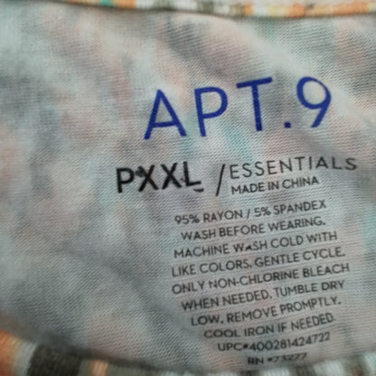 APT. 9 Women's Blouse XXL Orange, teal, black